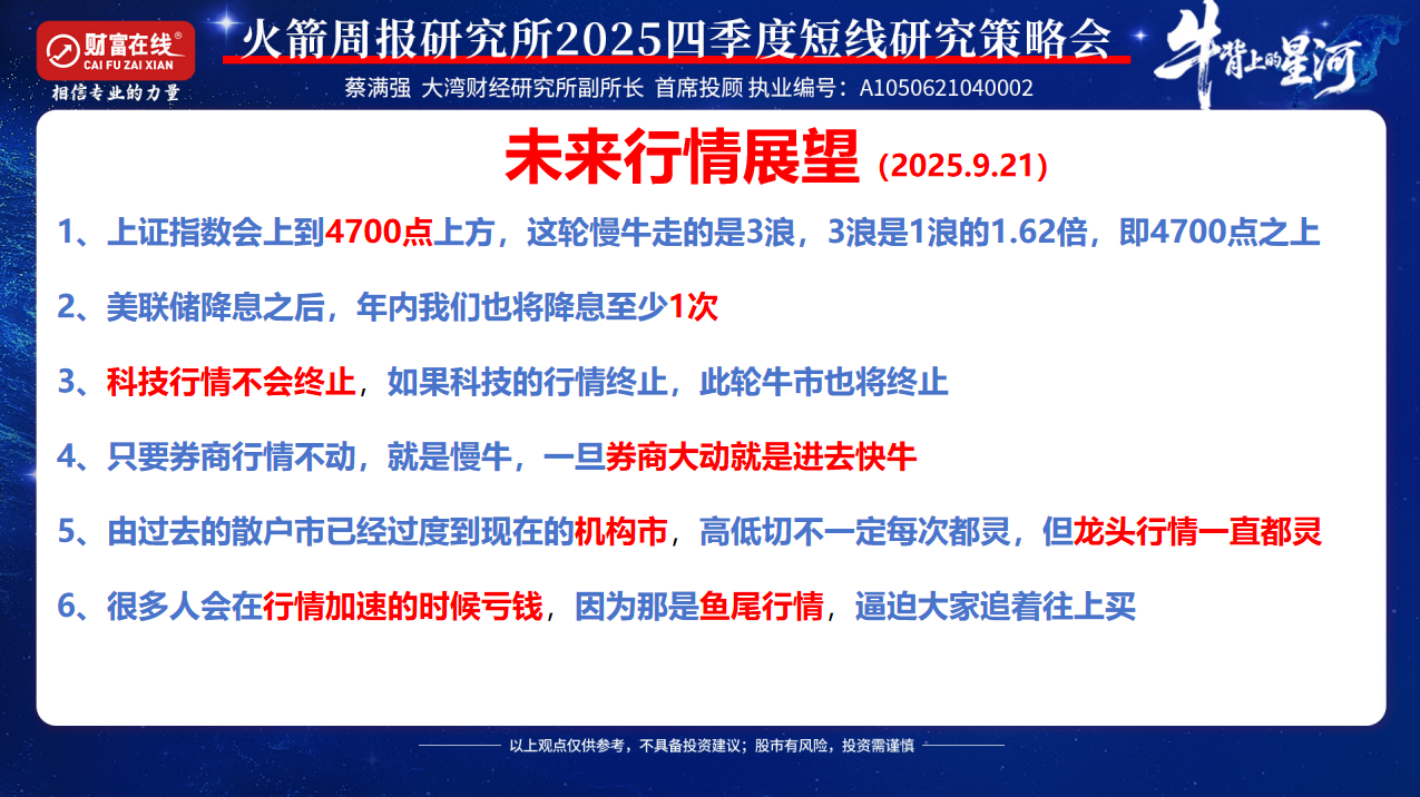 蔡满强：A 股慢牛在途！三浪行情剑指 4700 点！ 3