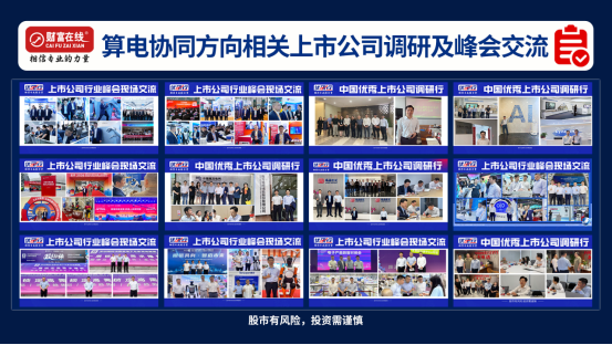 财富在线：算电协同！这四大核心赛道或迎来爆发窗口期。 2